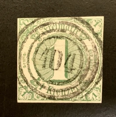 German States Thurn and Taxis Southern District Postmarked Single SC47 - Image 1 of 2