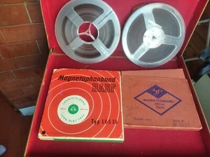 2 magnetic tapes, BASF lgs 35 540m long playand AGFA 350m Germany band recorded - Picture 1 of 7