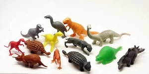 Original vintage Dinosaur MPC group of 1960s playset rare colors Marx - Picture 1 of 2