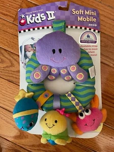 Kids II Soft Purple Octopus Mini Mobile Infant Carrier Stroller Crib Toy - Picture 1 of 1