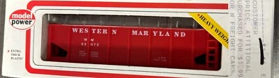 Model Power HO #8061 Hopper Western Maryland RTR NIB - Image 1 of 4