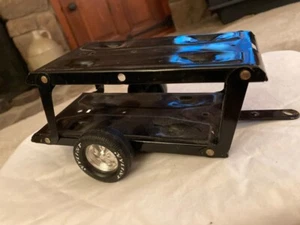 NYLINT Pressed Steel 2 Car Double Decker Hauler Carrier Trailer Foldable - Picture 1 of 5