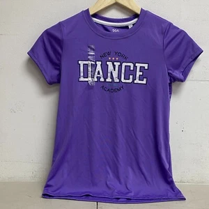 DSG Girl's Crew Graphic Tee Electric Violet Dance Solid Short Sleeve DAG11100 - Picture 1 of 5