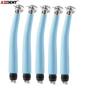 5 Pcs Dental E-generator LED High Speed Handpiece Push Button 4 Hole Blue Color - Picture 1 of 18