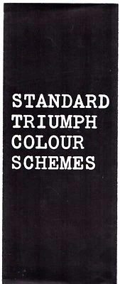 Triumph Color Trim 1964 folleto desplegable mercado del Reino Unido Herald Spitfire TR4 Foto 1 de 2