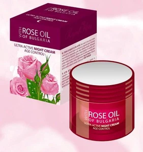 Biofresh Bulgarian Rose ULTRA ACTIVE NIGHT CREAM with Bulgarian Rose Oil 50ml - Picture 1 of 1