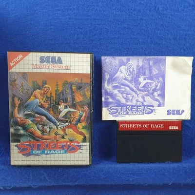Master System STREETS OF RAGE Boxed & Complete Sega PAL REGION FREE Works in US - Image 1 of 4
