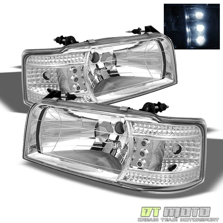 Faros LED 2 en 1 incorporados F150 F250 F350 Bronco 1992-1996 luces de señal de esquina Foto 1 de 1