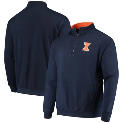 Men's Colosseum Navy Illinois Fighting Illini Tortugas Logo Quarter-Zip Jacket - Image 1 of 4