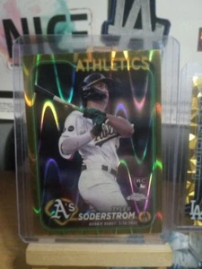 2024 Topps Chrome /50 Gold Tyler Soderstrom Rookie Rc Lava Gold A's EL1 - Picture 1 of 2