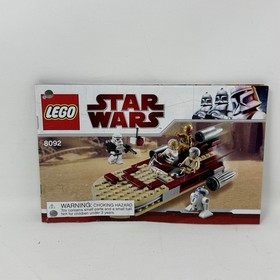 LEGO&reg; Star Wars 8092 Luke's Landspeeder Instruction Manual Only!