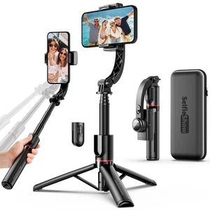 Smartphone Gimbal Stabilizer with Remote, Aluminum Extendable Selfie Stick Tr... - Picture 1 of 8