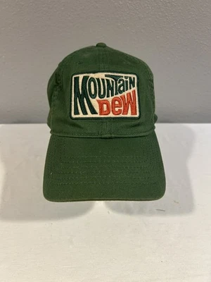 Шляпа Mountain Dew ретро состаренный стиль 2011 вышитая передняя нашивка логотип - Изображение 1 из 4
