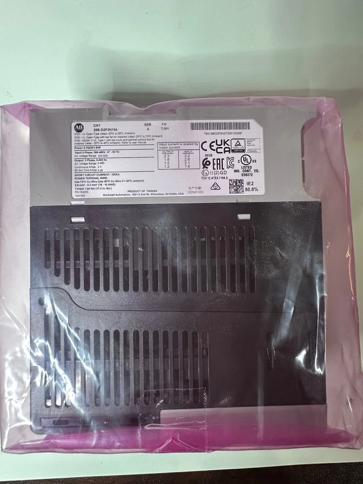 Allen - Bradley 25B-D2P3N104 | 0,75 kW / 1,0 HP 3PH 480V Foto 1 de 1