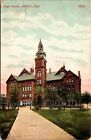 Postcard OH Akron, Ohio; High School  1909 O7