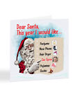 A2578 - Dear Santa Christmas List - Zac Efron - Christmas Card