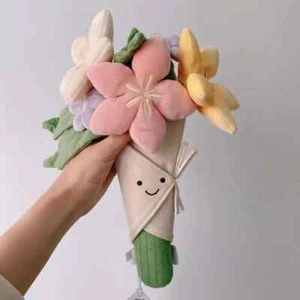 Jellycat Bouquet Flowers Toy Girls Birthday Wedding Gifts Doll Toy NWT - Picture 1 of 6