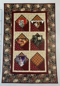 Debbie Beaves ELEGANT CHRISTMAS CARD HOLDER Quilt KIT w/Thimbleberries Fabric - Picture 1 of 6