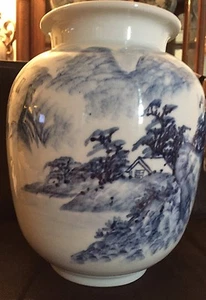 Jarrón decorativo coreano pintado a mano - naturaleza pequeño - Imagen 1 de 6