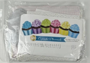 NUEVO Kit de mantel individual para cupcakes Shabby Fabrics tela - Imagen 1 de 2