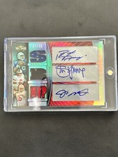 Peyton Manning Steve Young Joe Montana 2007 Triple Threads Auto Autograph Relic
