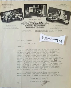 1915 CINCINNATI OHIO MAX WOCHER & SON CO. STRUMENTI CHIRURGICI - Foto 1 di 1