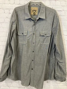 Camisa informal para hombre roja gris camel manga larga abotonada XXL 100 % algodón - Imagen 1 de 8