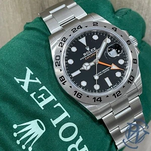 🧭 Rolex Explorer II Oyster 226570 Black Dial GMT 42mm Complete Unworn Set 🧭 - Picture 1 of 12