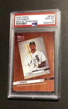 Luis Robert Rookie 2020 Topps Now Set PSA Gem Mint 10 Baseball Game RC Chicago 1