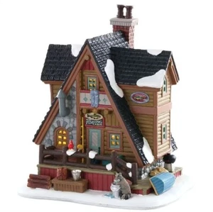 Lemax PETES CABAÑA DE PESCA # 85321 Navidad Vail Village Edificio RETIRADO NUEVO - Imagen 1 de 1
