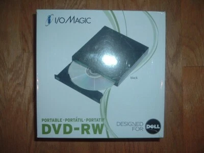 NEW I/O Magic Portable DVD Optical Drive. DVD-RW USB 2.0. Designed for DELL - Image 1 of 4