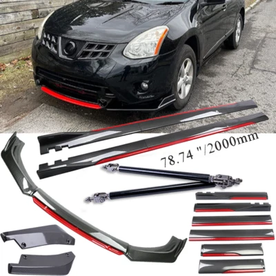 For Nissan Rogue Altima Fiber Front Lip Chin Bumper /Body Kit Side /Skirt Rear Foto 1 de 4