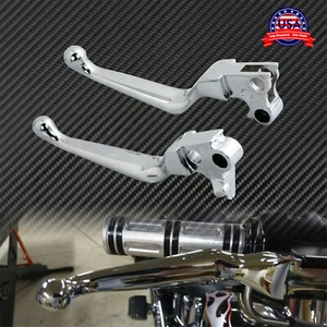 Palancas de embrague de freno cromadas aptas para Harley Sportster Softail Dyna Touring 96-07 - Imagen 1 de 10