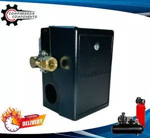 Hubbell 69JF7Y / Single Port Air Compressor Pressure Switch 95 - 125 PSI 20 Amp - Picture 1 of 9