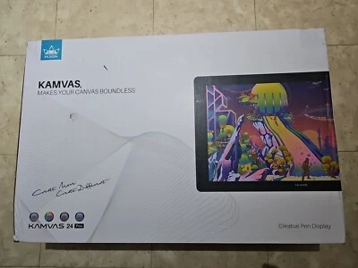 Huion Kamvas 24 Plus Graphics Drawing Tablet 23.8'' Tilt Battery-free Pen+Stand - Image 1 of 4