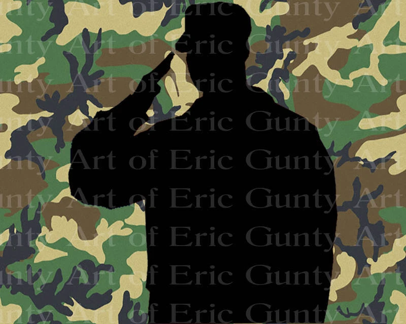 Camuflaje Soldado Militar Cumpleaños ~ Comestible 2D Fondant Pastel Cupcake Topper ~ D22427* Foto 1 de 1