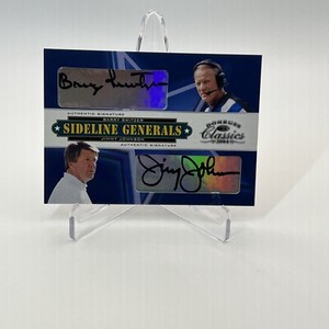 2004 Donruss Classic Sideline Generals Barry Switzer Jimmy Johnson Auto /250