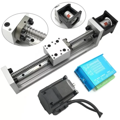 Precision ±0.05mm Ballscrew Motorized Linear Rail Stage Kit,Mini CNC Slide Table - Image 1 of 4
