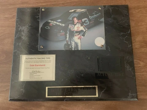Dale Earnhardt The Intimidator Wall Plaque Authentic Racing Tire Winston Cup Cover