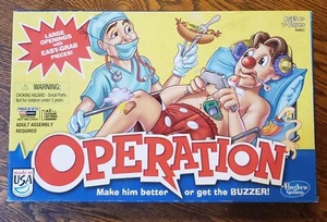 "OPERATION" Board Game Hasbro 2013- Large Openings Easy Grab Pieces Buzzer Works - Picture 1 of 24