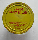Lot Of Vintage Storage Jar, Moore Push-Thumbtacks Tin, And #7 Sewing Thimble