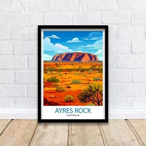 Ayers Rock Australien Reise Poster Wandbild Uluru Wandbehang Wohndeko Uluru - Bild 1 von 10