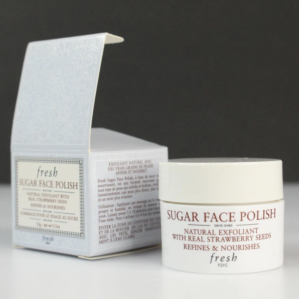 Fresh Sugar Face Polish Natural Exfoliant w/ Real Strawberries Travel Mini Size - Image 1 of 4