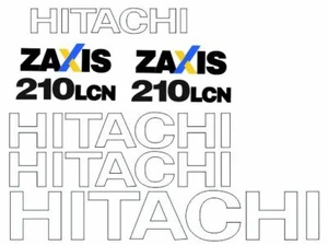 Hitachi zaxis 210 lcn-5 decalcomanie adesive - Imagen 1 de 4