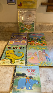VTG&CD Lot Of 6A First Little Golden Books-Jungle Book/Bugs Bunny/All My Chic