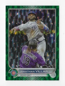 2022 Topps Update #US155 Jonathan Villar Green Foil Parallel #D 087/499 ~ Cubs - Bild 1 von 2