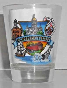 Connecticut Schnapsglas Vintage Neu - Bild 1 von 2