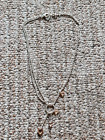 schöne Esprit Halskette 925 Silber Collier 14,21g Zirkonia 45cm Kette Strass Top