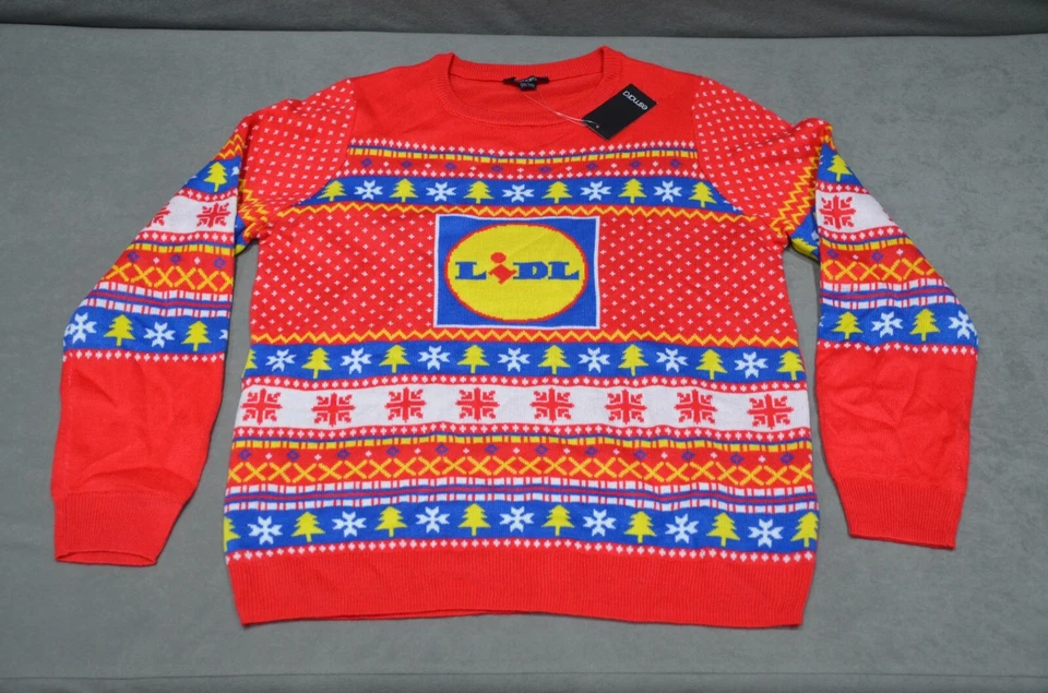 Lidl Christmas Jumper Size M 12 14 UK Womens Fair Isle Knit Festive esmara