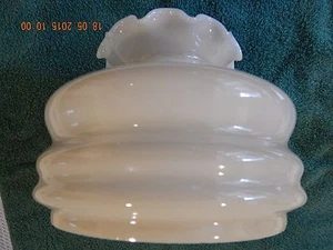 NEW PEARL COLOR GLASS HURRICANE LAMP SHADE, 5 7/8 '' DIAMETER BASE, 5'' HEIGHT - Picture 1 of 5